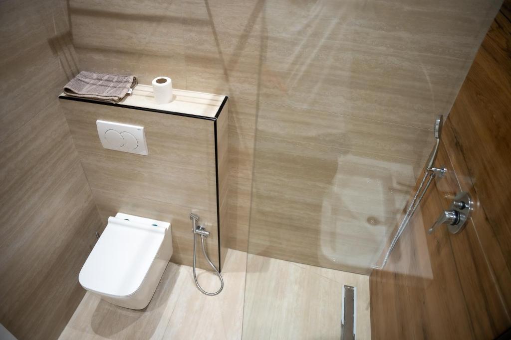 Koupelna v ubytování Hotel EuroStiven