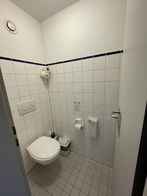Koupelna v ubytování Jugendherberge Breisach