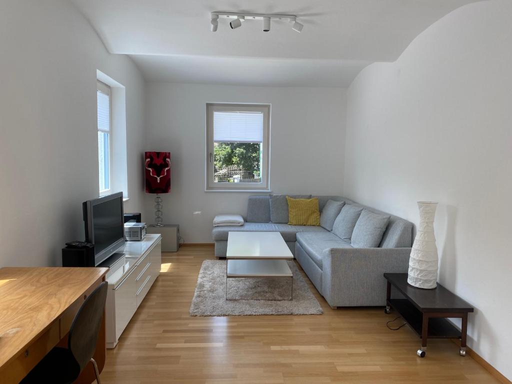 Ruang duduk di GaLa - Apartment Villach Stadt