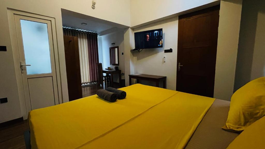 TV a/nebo společenská místnost v ubytování Sun Dove Suite