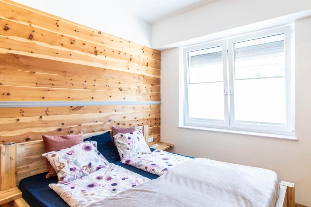 Postel nebo postele na pokoji v ubytování Ferienwohnung Ternberg