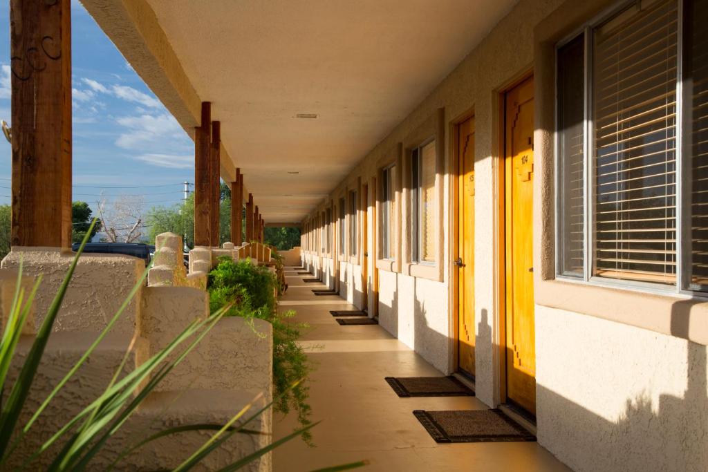an empty hallway of a school building at Fort Verde Suites in Camp Verde
