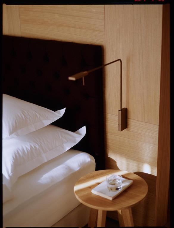 Postel nebo postele na pokoji v ubytování Hotel Schwarzwand