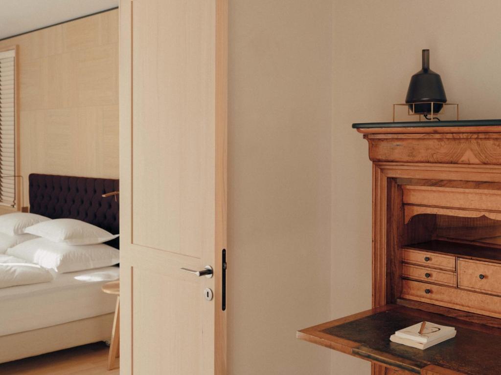 Postel nebo postele na pokoji v ubytování Hotel Schwarzwand