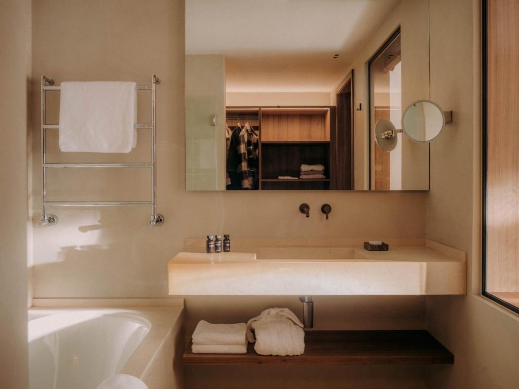 Koupelna v ubytování Hotel Schwarzwand