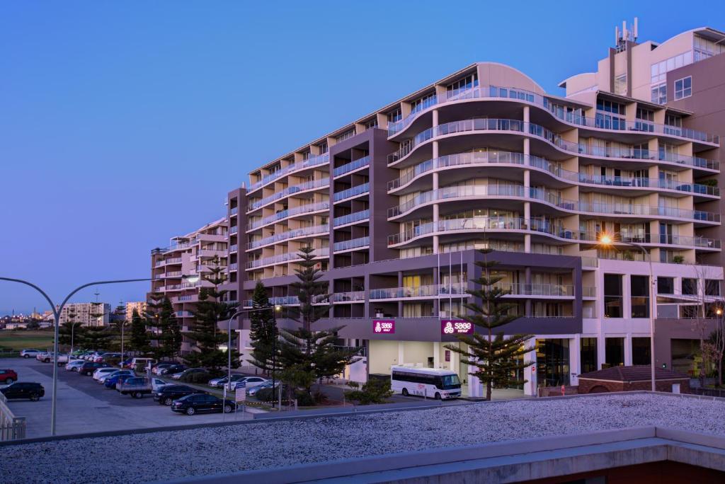 a large building with a lot of windows at Sage Hotel Wollongong in Wollongong