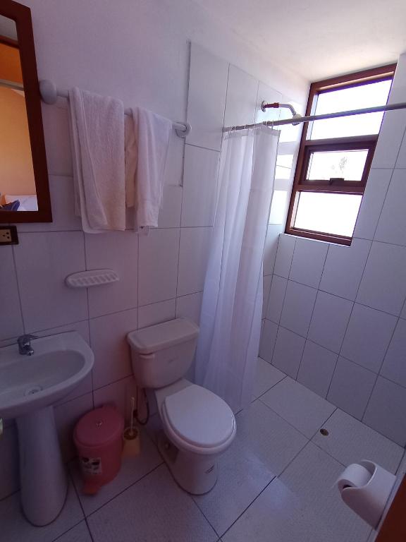 Koupelna v ubytování "Casa de Valentin"