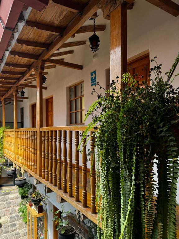 Svalir eða verönd á Huascaran Casa Boutique San Blas