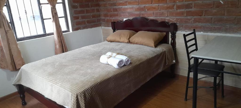 Postel nebo postele na pokoji v ubytování Tranquilidad en el campo
