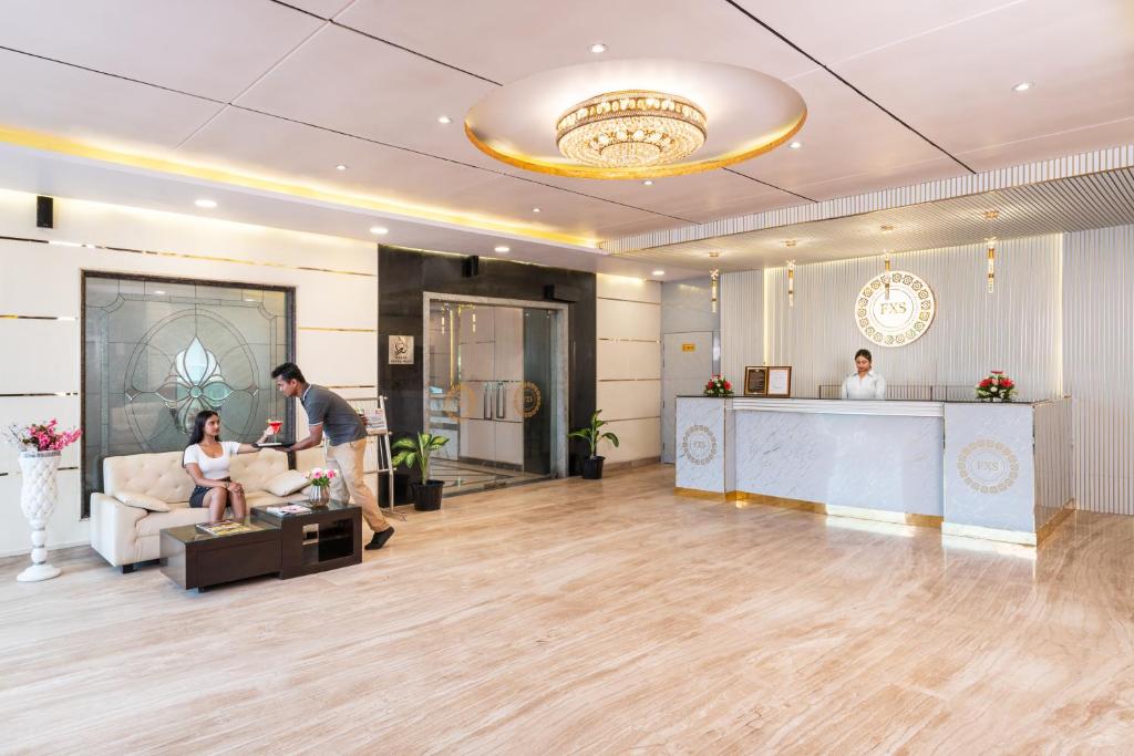 Vstupní hala nebo recepce v ubytování Foxoso Taj View Hotel