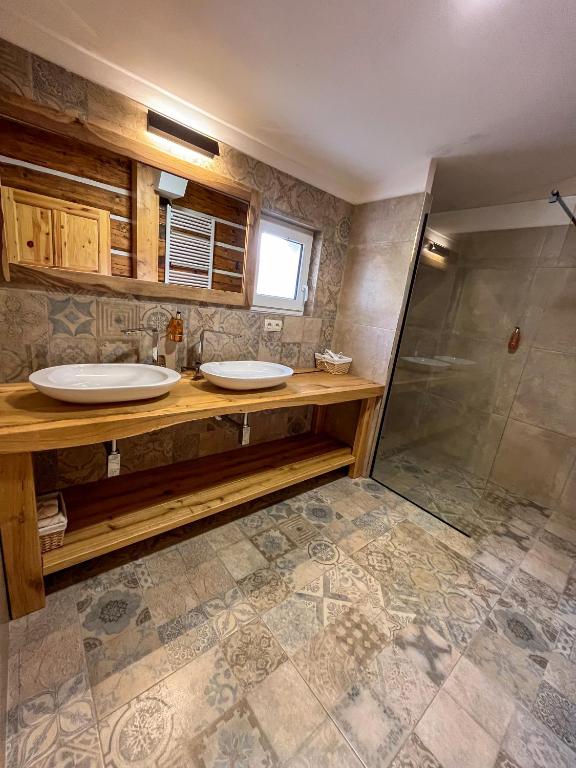 Koupelna v ubytování Boutique Cottage Tkalcovna