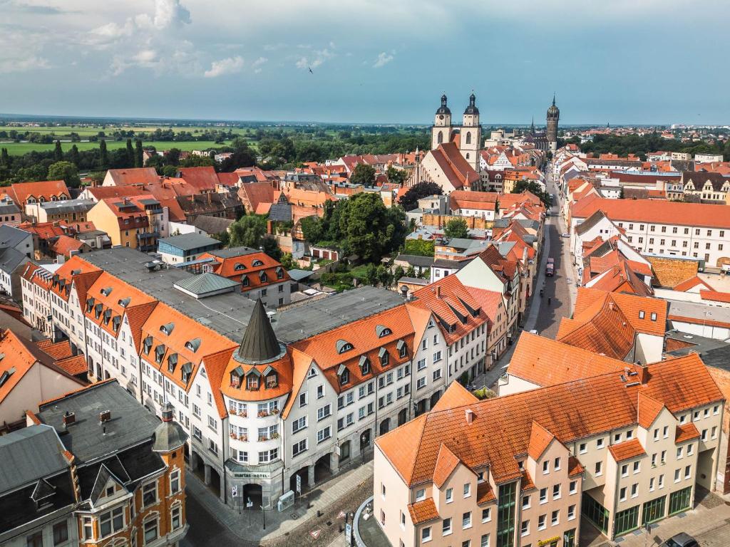 Nespecifikovaný výhled na destinaci Lutherstadt Wittenberg nebo výhled na město při pohledu z hotelu