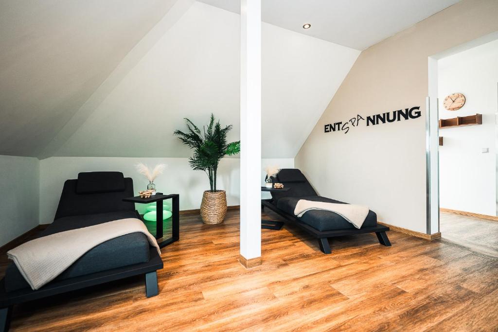 Posezení v ubytování martas Hotel Lutherstadt Wittenberg