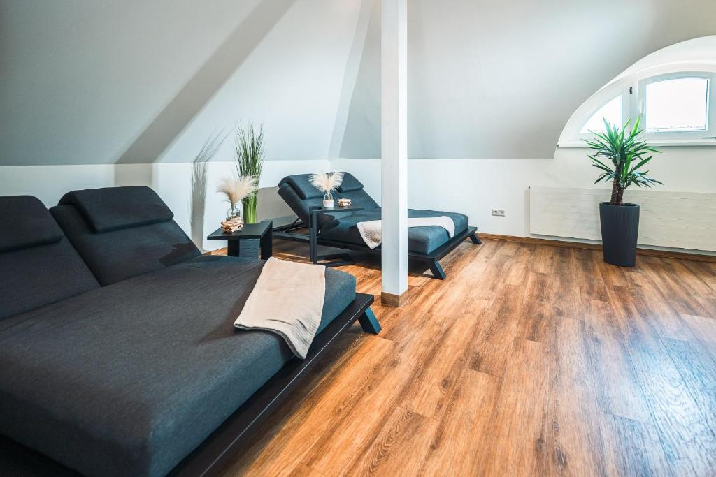 Posezení v ubytování martas Hotel Lutherstadt Wittenberg