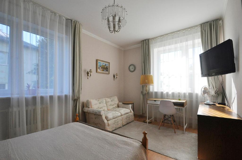 TV a/nebo společenská místnost v ubytování Prestige Apartment