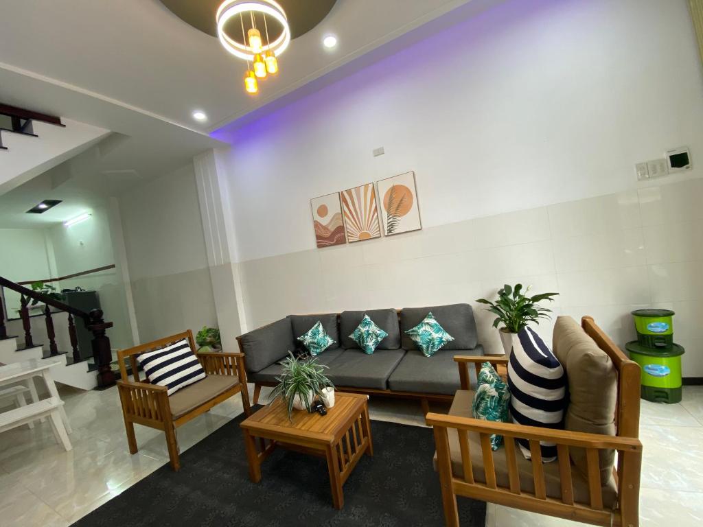Posezení v ubytování Homestay Green Quy Nhơn