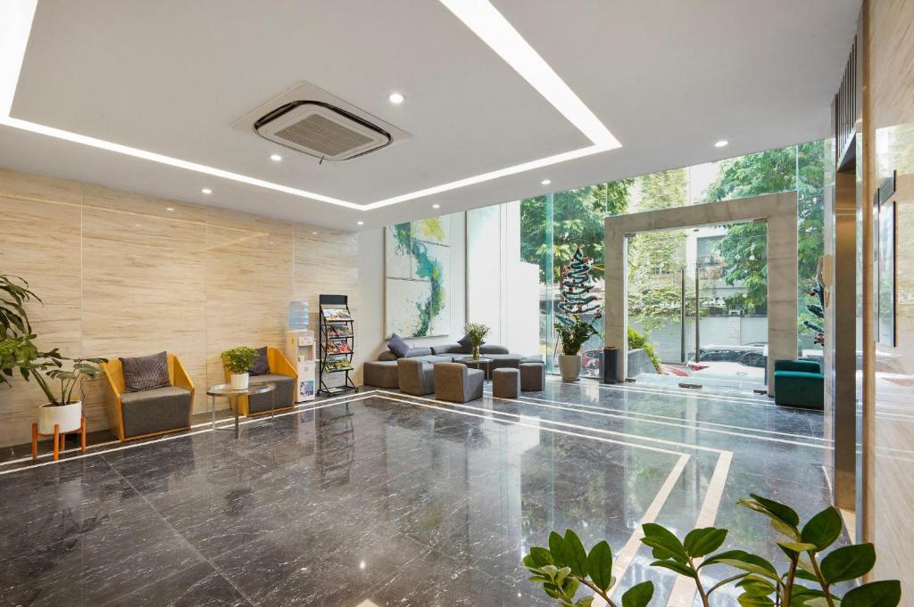 Posezení v ubytování Classic Hotel Hanoi