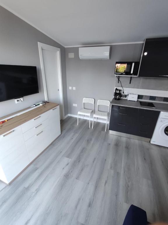Kuchyň nebo kuchyňský kout v ubytování Casa IULIAN