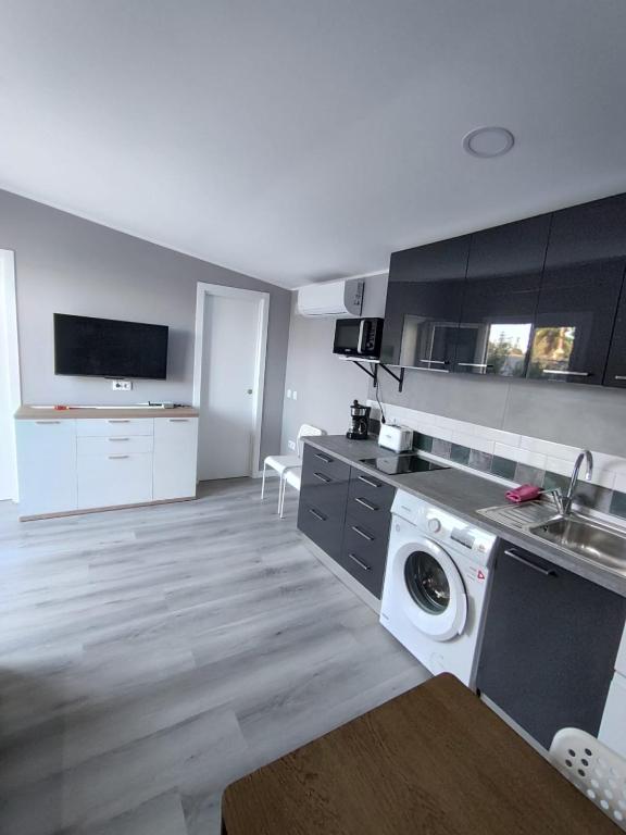 Kuchyň nebo kuchyňský kout v ubytování Casa IULIAN