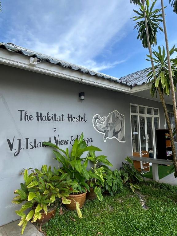Zahrada ubytování V.J.Island View Koh Chang