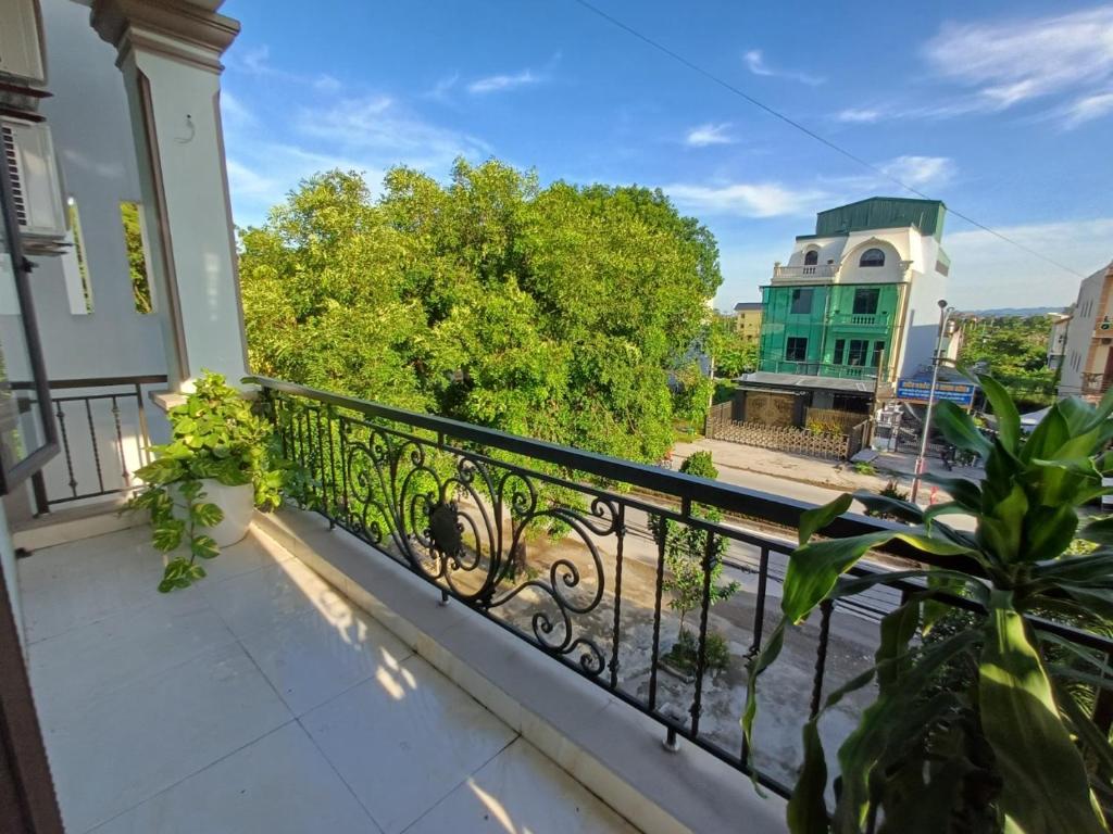 Balkón nebo terasa v ubytování THUY DUNG TAM COC HOMESTAY