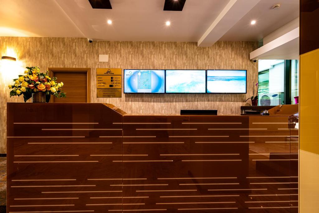 Vstupní hala nebo recepce v ubytování Hotel Dorna