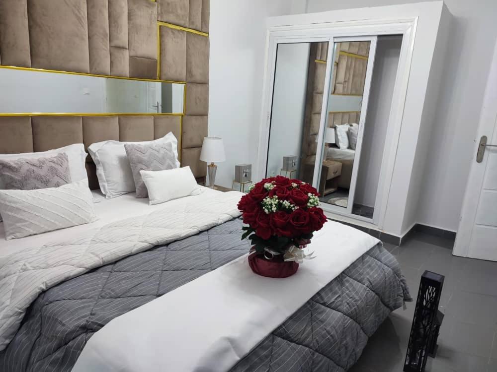 Postel nebo postele na pokoji v ubytování Kerstin Home