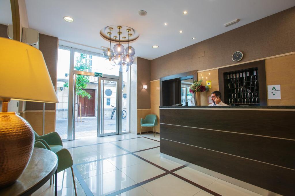 Vstupní hala nebo recepce v ubytování Hotel Sur Málaga