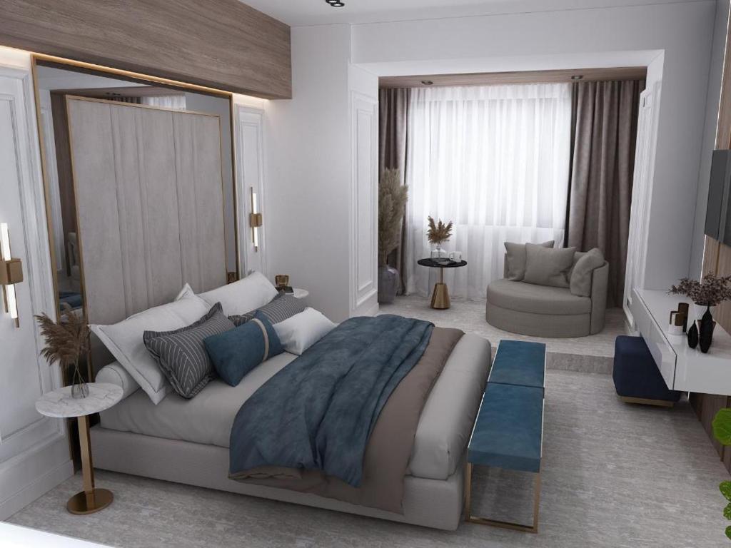Postel nebo postele na pokoji v ubytování Hotel Terra Balneo