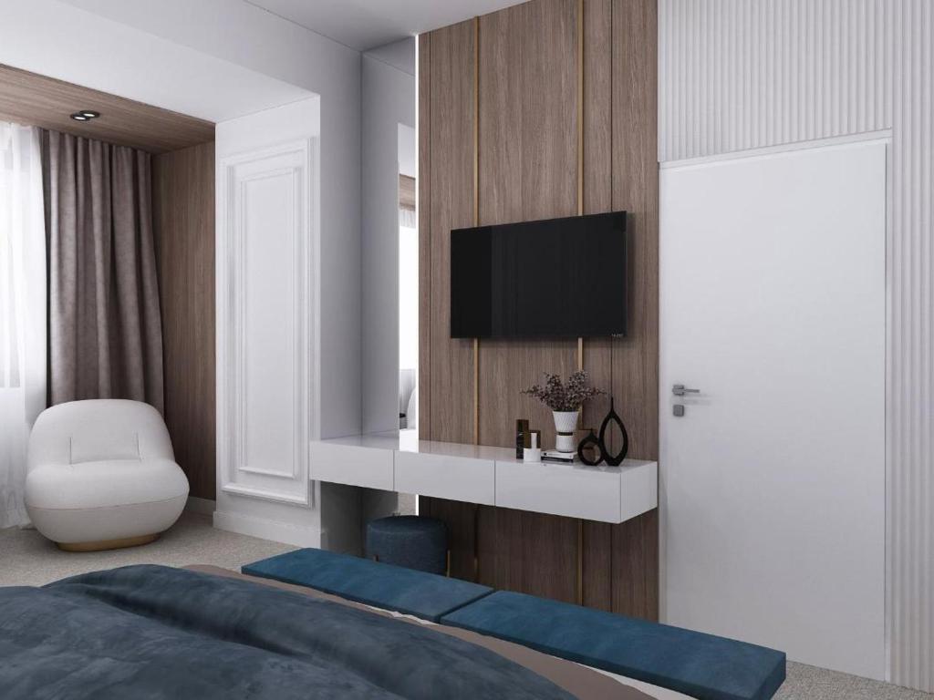 TV a/nebo společenská místnost v ubytování Hotel Terra Balneo
