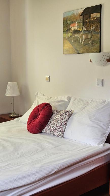 Postel nebo postele na pokoji v ubytování Guest House Pod Grebenom