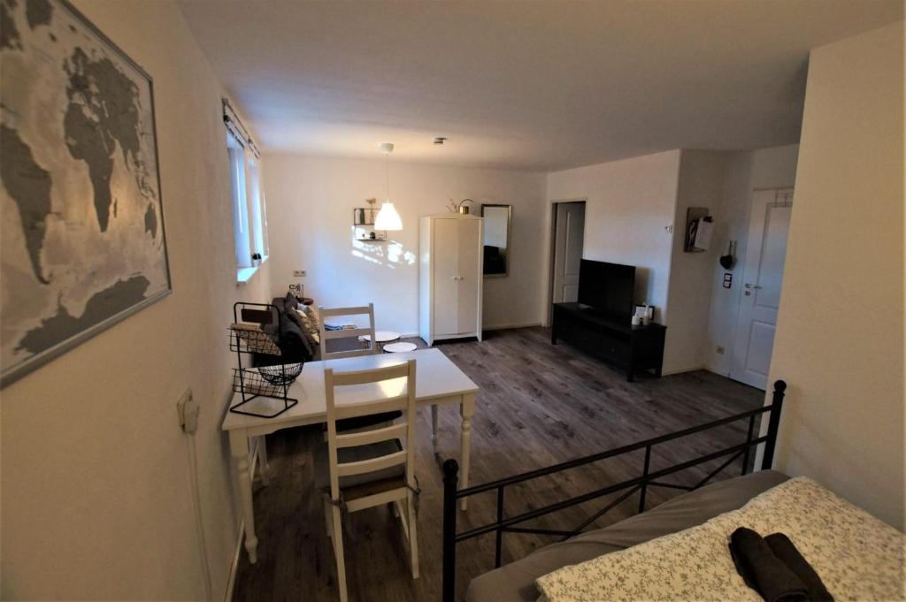 Posezení v ubytování Gemütliche Wohnung in Wolfegg - Das Tor zum Allgäu