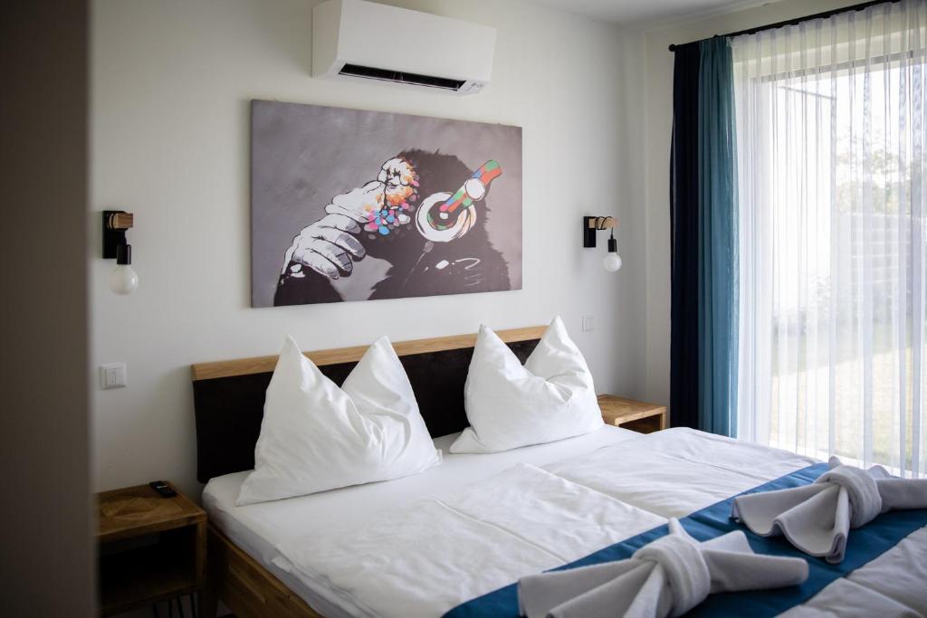 Postel nebo postele na pokoji v ubytování CHALET-KOPPI
