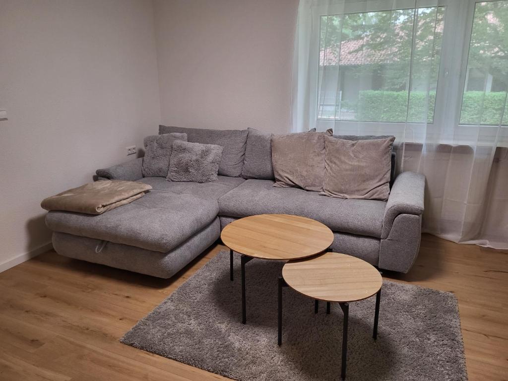 Posezení v ubytování 2 Zimmer Appartment in Crailsheim