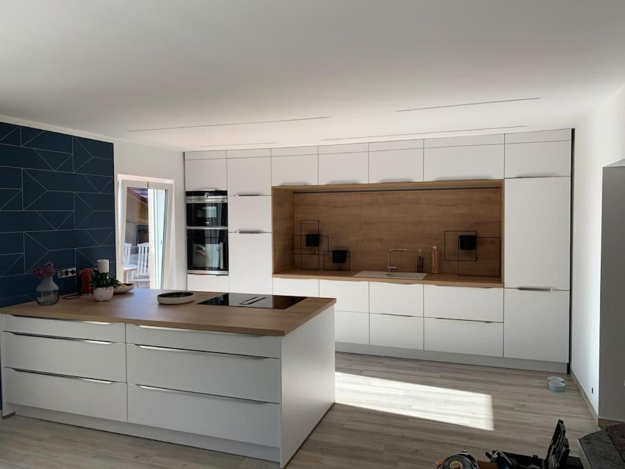 Η κουζίνα ή μικρή κουζίνα στο Ferienhaus im Thüringer Wald