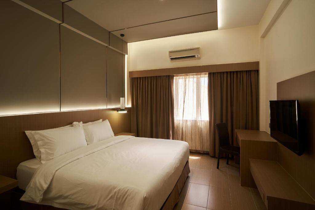 TV a/nebo společenská místnost v ubytování BTC Hotel 比特币酒店