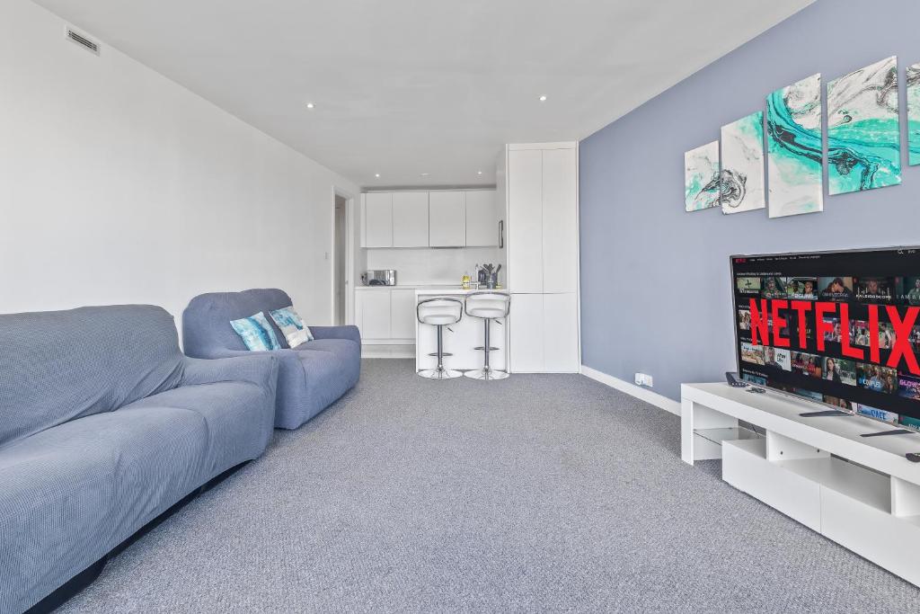 Posezení v ubytování Birmingham City Centre, One bedroom apartment!