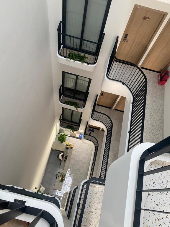 Khu vực ghế ngồi tại Amber Hotel
