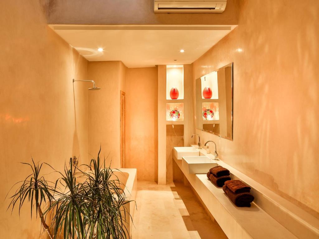 Koupelna v ubytování Ryad Marrakech
