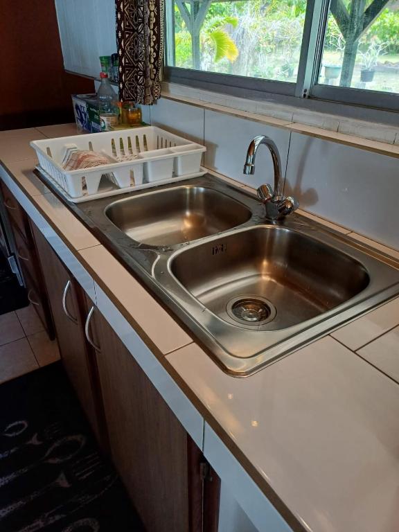 Kuchyň nebo kuchyňský kout v ubytování Villa VAIROARII Moorea