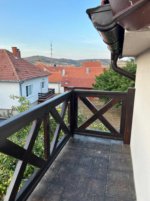 Balkón nebo terasa v ubytování Apartman Dunja