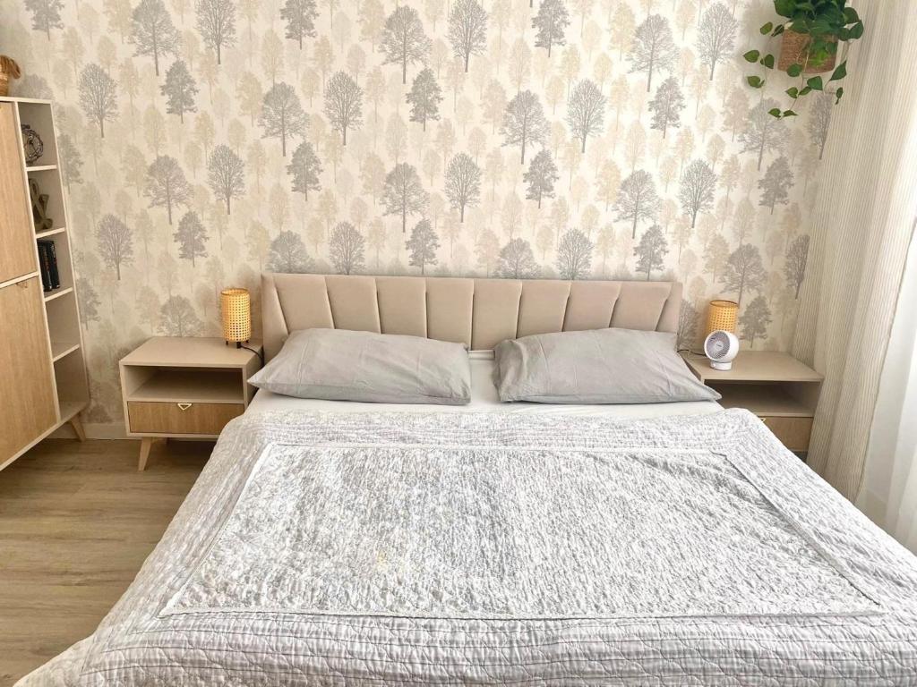 Postel nebo postele na pokoji v ubytování Danube12