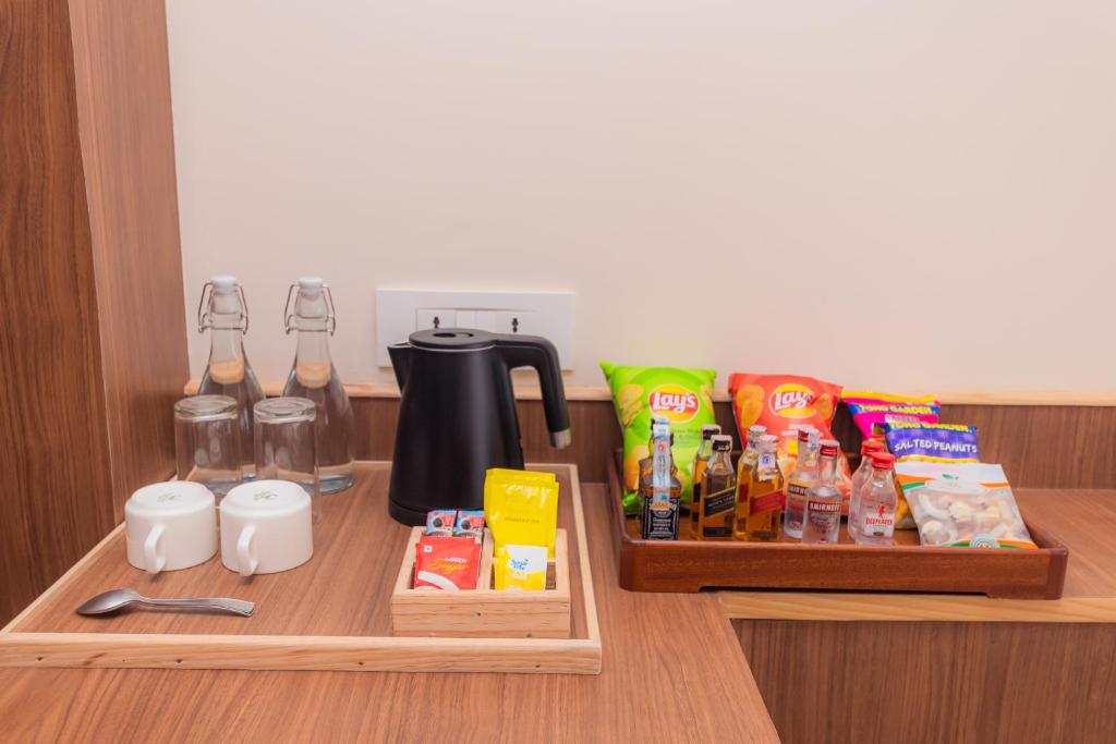 Kaffi- og teaðstaða á Temple Himalaya Hotel & Spa