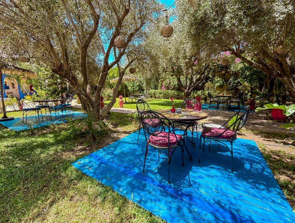 Zahrada ubytování Le Bleu House