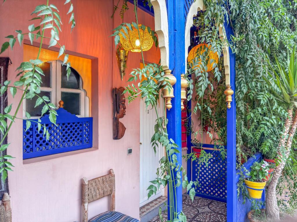 Zahrada ubytování Le Bleu House