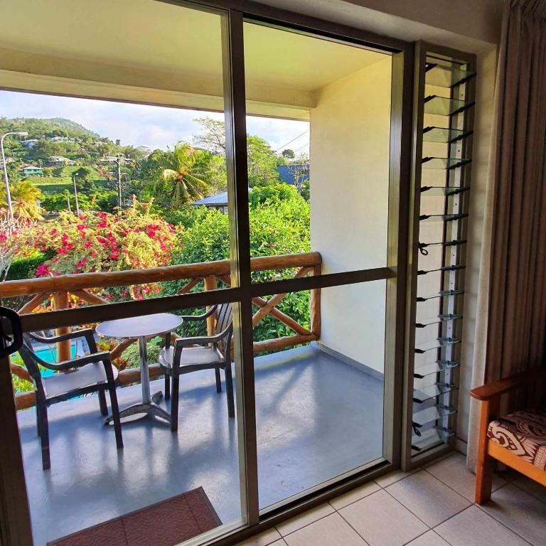 Balkón nebo terasa v ubytování Vaea Hotel Samoa