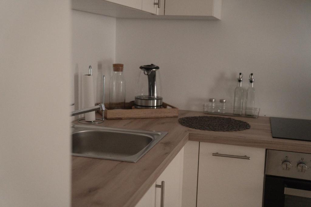 Kuchyň nebo kuchyňský kout v ubytování Traum im historischen Zentrum