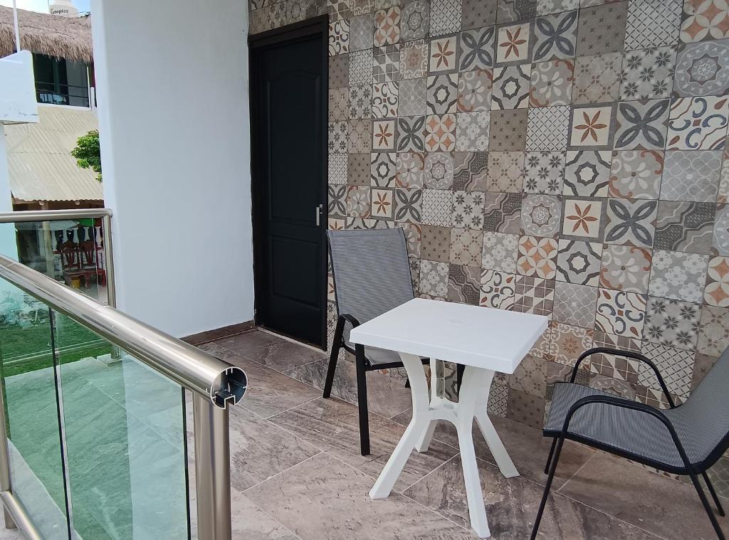 Bazén v ubytování Hotel Miriam Bacalar nebo v jeho okolí