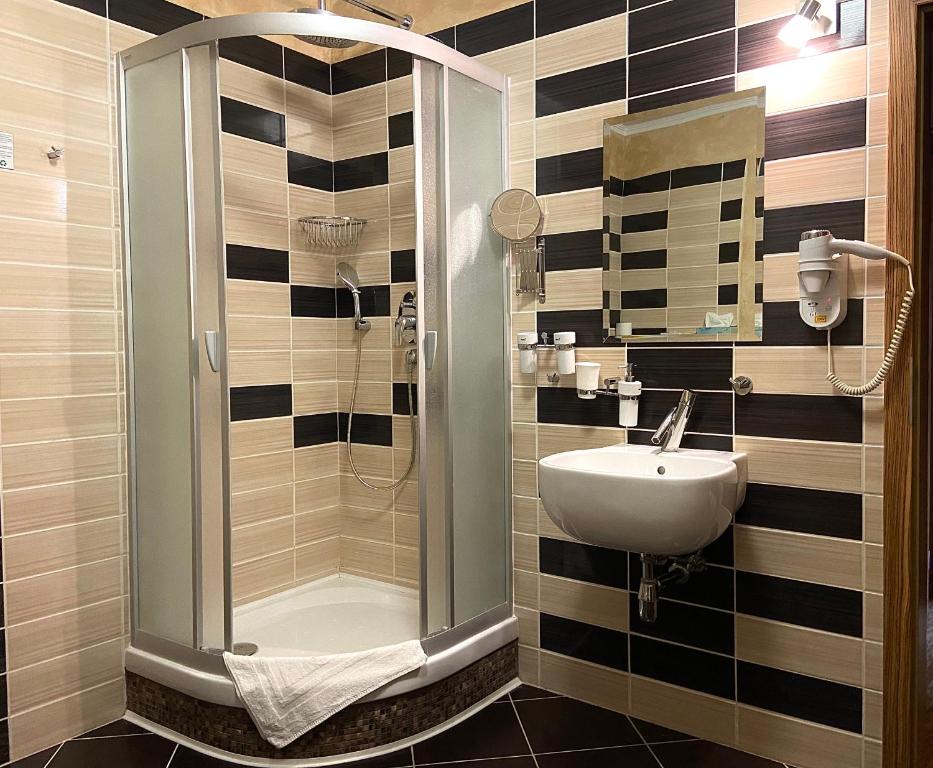 Łazienka w obiekcie Wellness Hotel Beethoven