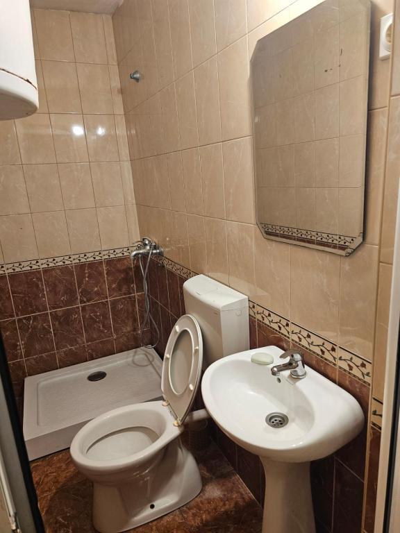 Koupelna v ubytování Rustic room